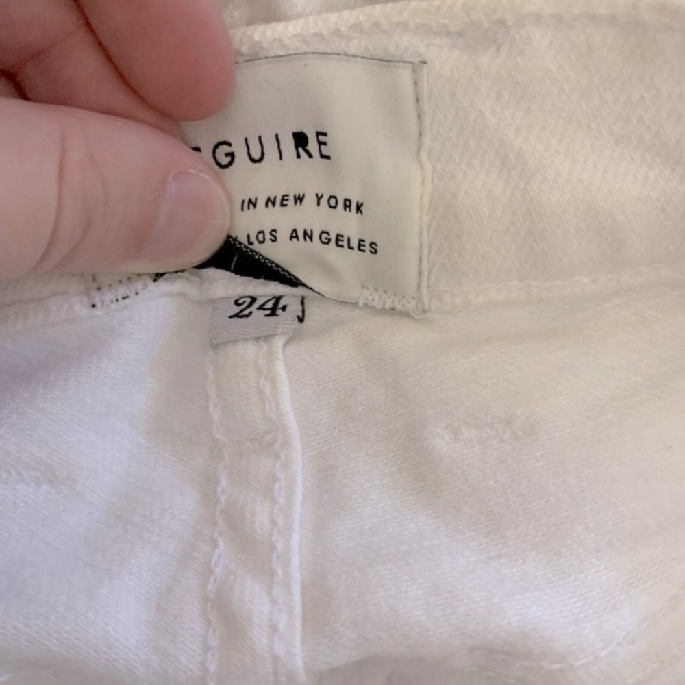 McGuire White Crop Valletta High Rise Shorts - Picture 12 of 14